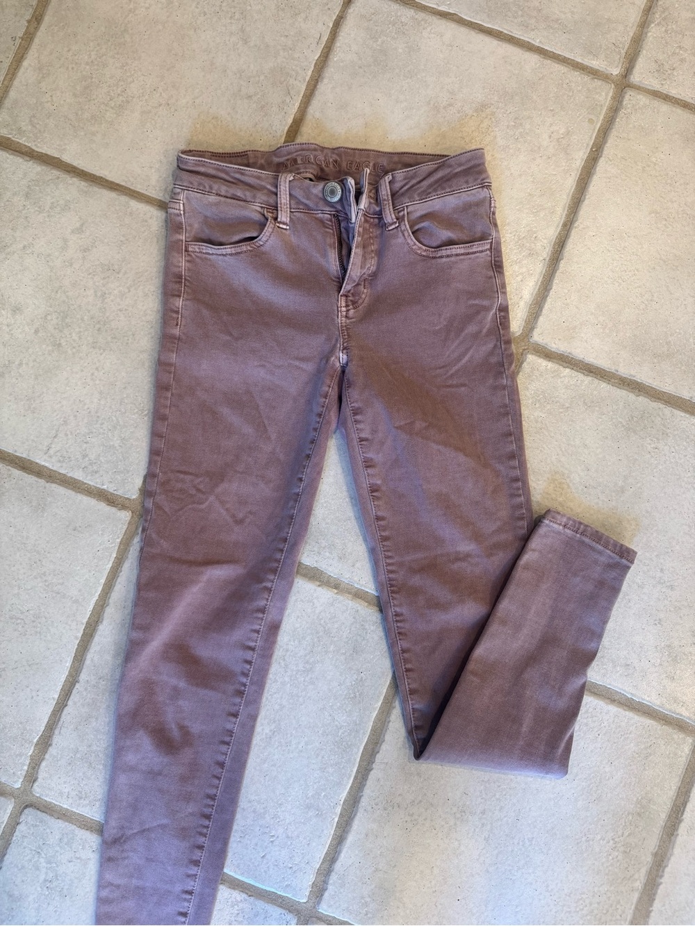 American Eagle Outfitters Mauve Skinny Jeans